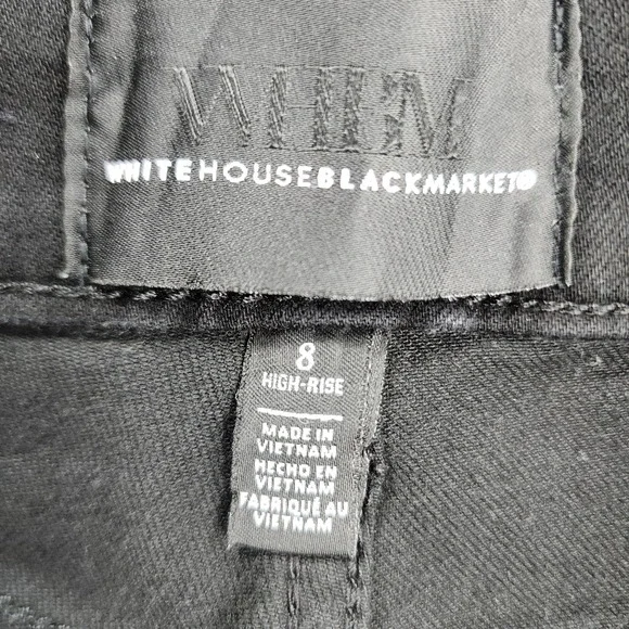 White House Black Market WOMENS SIZE 8 Black High Rise Skinny Ankle Sculpt Jeans - Picture 9 of 14